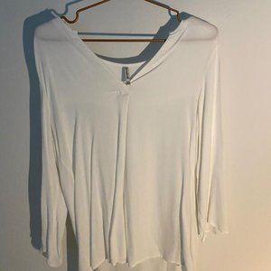 Woman Long Sleeve White Blouse